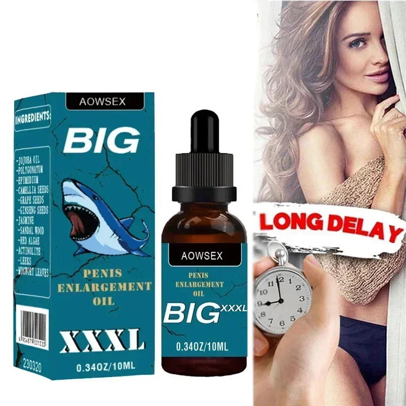 Penis Erectile Enlargement Oil for Men Growth Thickening Cock Erection Enhance Products Accelerates Male Penile Bigger Dick Oil