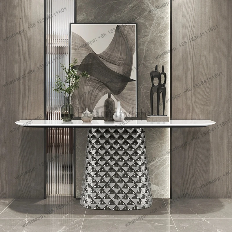 

Italian nano jade crystal modern light luxury minimalist decorative cabinet against the wall