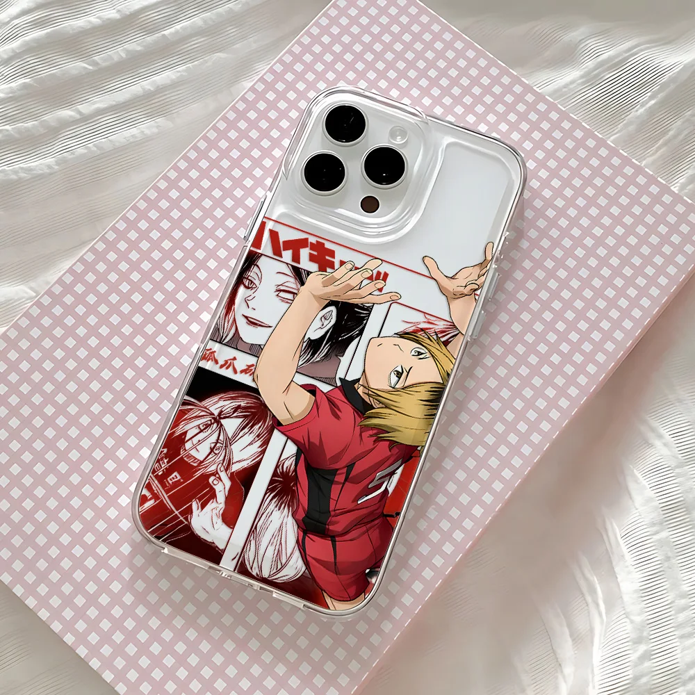 Comic H-Haikyuu Handyhülle für iPhone 17 16 16e 15 14 13 12 11 Mini Pro Max X XR XSMax 7 8 Air Plus Transparente Rückseite – Detail 6