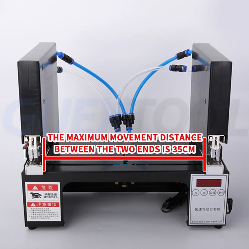 220V Quick Three Head Pneumatic Stapler Hanging Card Vacuum Formed Paper Box Automatic Electric Binding Machine
