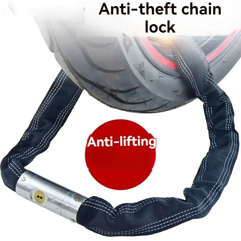New 304 Stainless Steel Electric Car Door Lock Motorcycle Lock Anti-theft Chain Lock