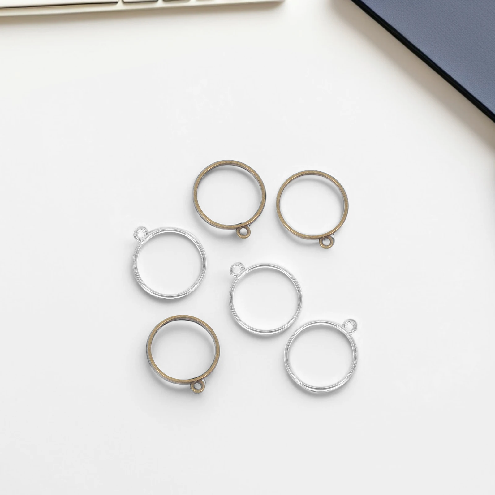 

Open Bezels For Resin Jewelry Making Hollow Round Alloy Pendant Charms For Diy Earrings Necklaces Bracelets Craft Supplies