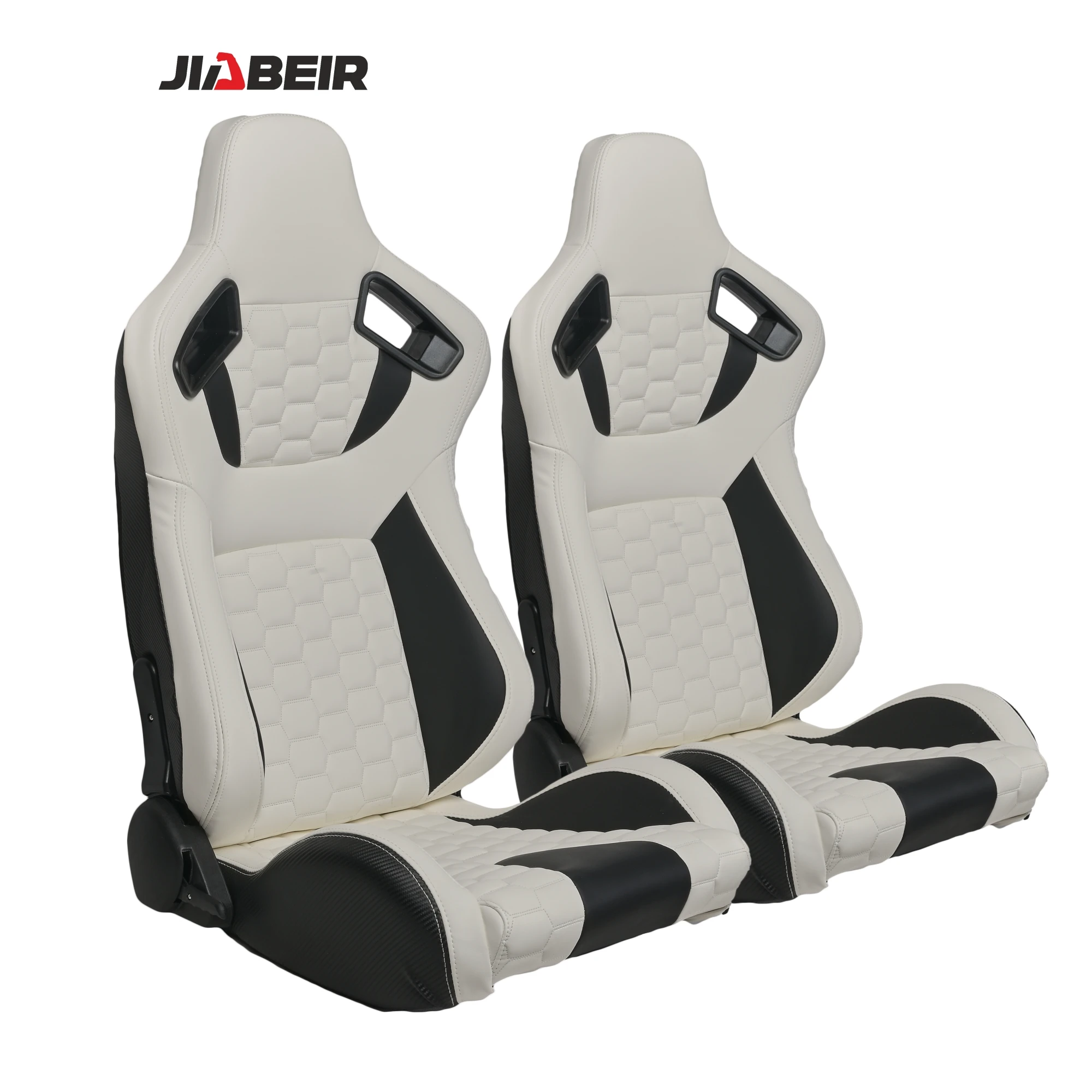 

Сиденья для гоночных автомобилей JBR9008, белые, из ПВХ, регулируемые, универсальные