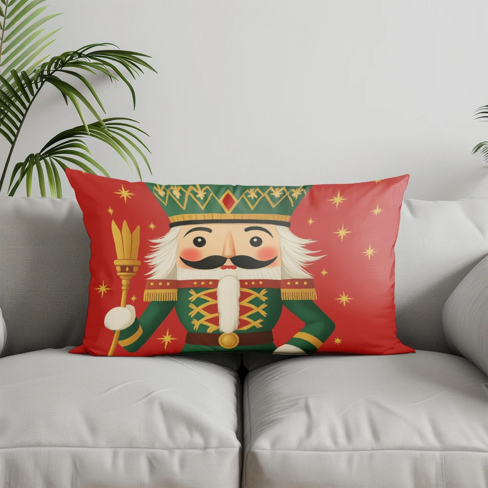 ديكور المنزل كسارة البندق والنجوم وسادة مستطيلة مناسبة للأريكة غرفة نوم غطاء وسادة السيارة وسادة الظهر المستطيلة