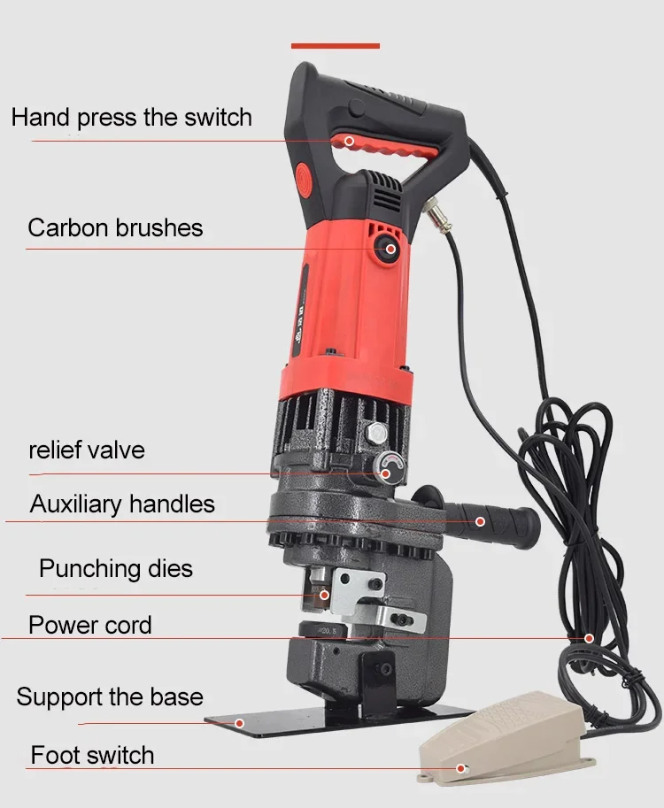 

Port Le Electric Hydraulic Punching Machine Factory Direct Angle Punching Machine