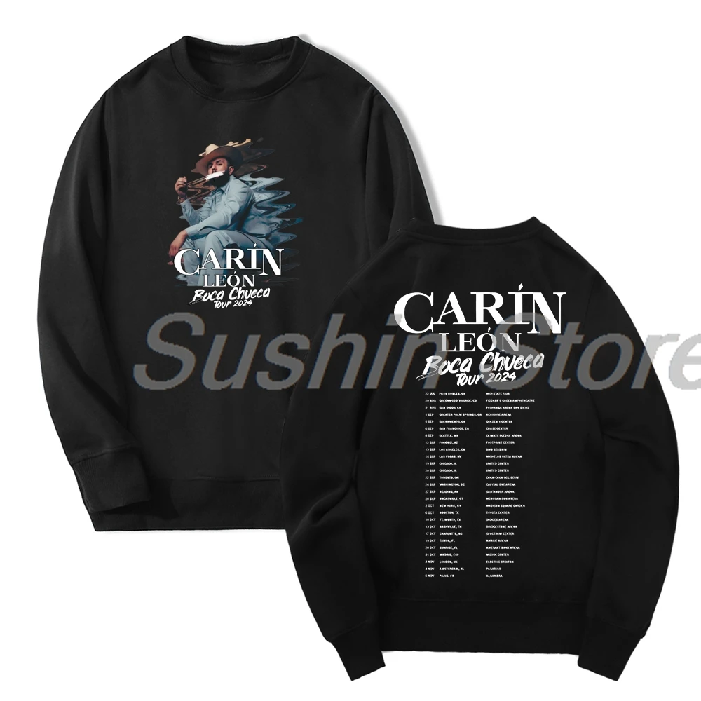 

Carin Leon Boca Chueca Tour 2024 Merch Crewneck Long Sleeve Streetwear Women Men Sweatshirt Hip Hop Clothes