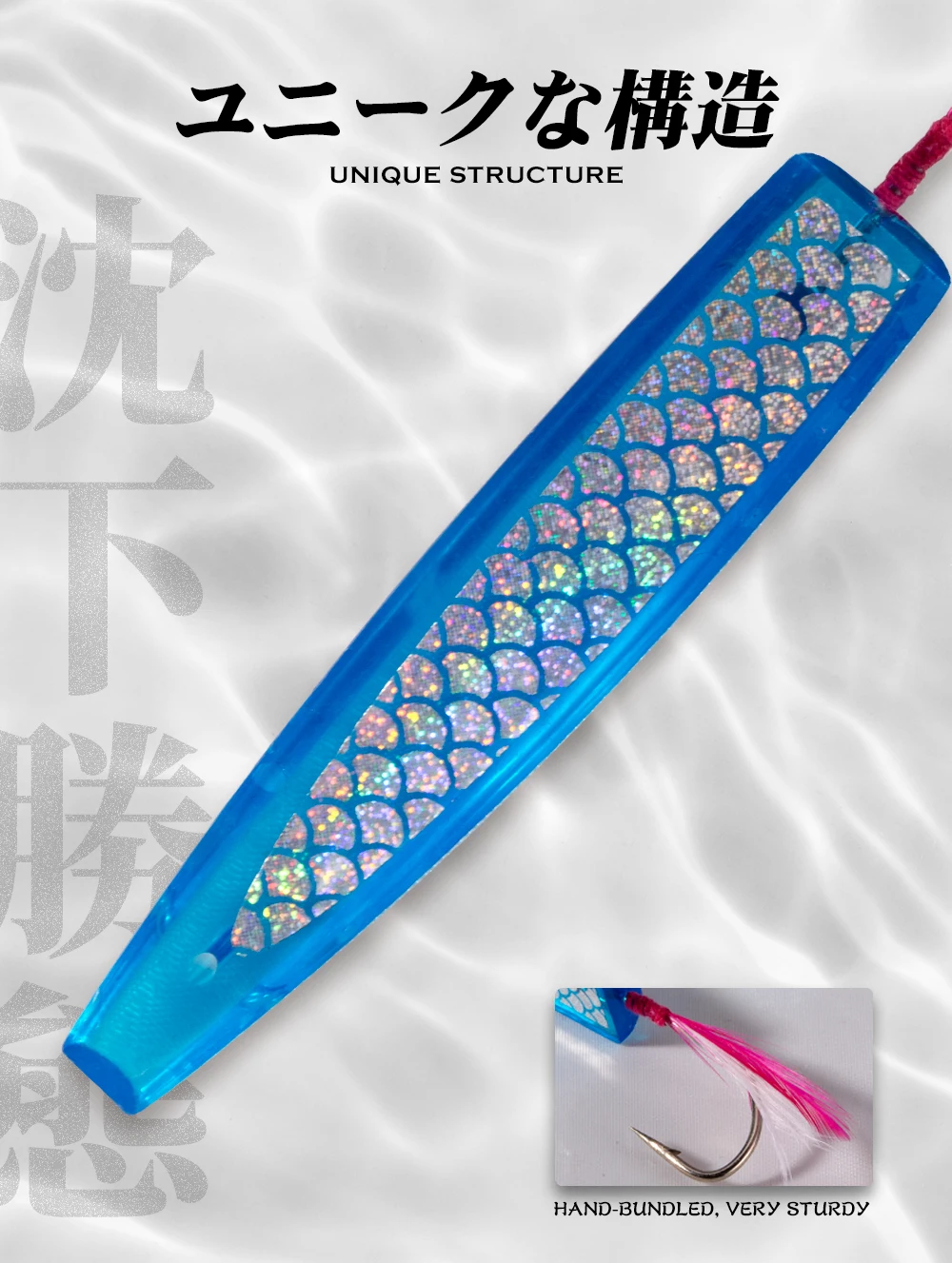 Hunthouse Löffel-Spinnköder zum Trolling, schwimmender Hartköder in Sardinenform, 45mm 60mm 70mm, Salzwasser, für Blaufisch-Angelausrüstung – Detail 6