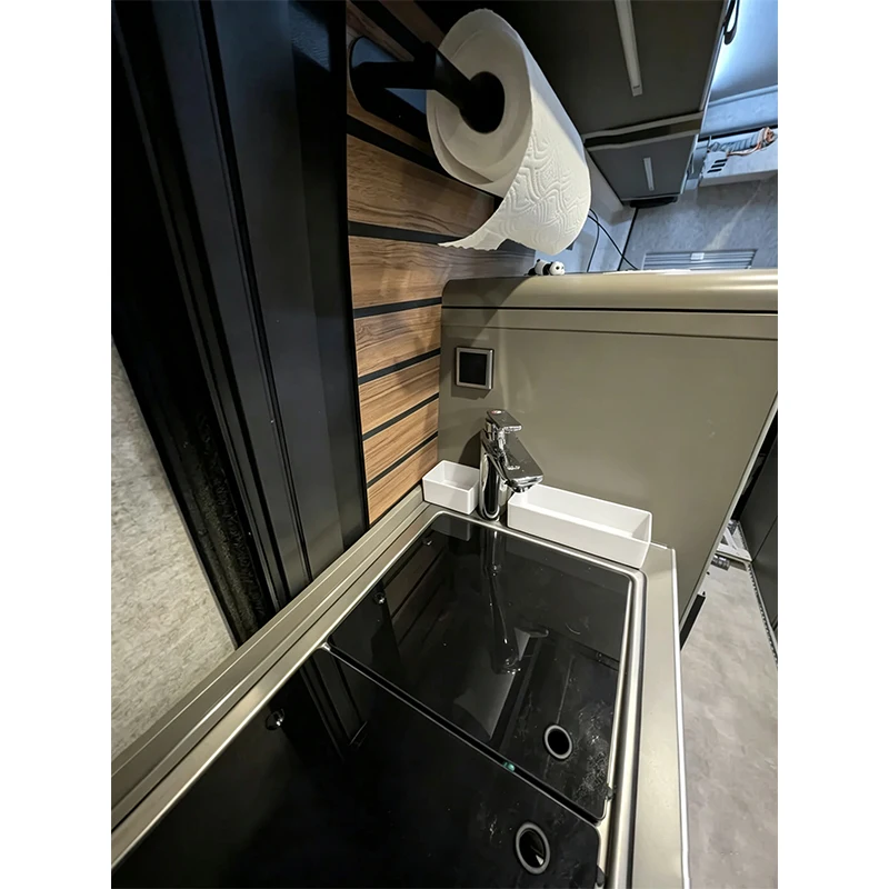 RV Sink Basin Storage Tray For Hymer GCS 2025 On Washbasin Right Side Holder For Sponge Soap Box Bathroom Organizer