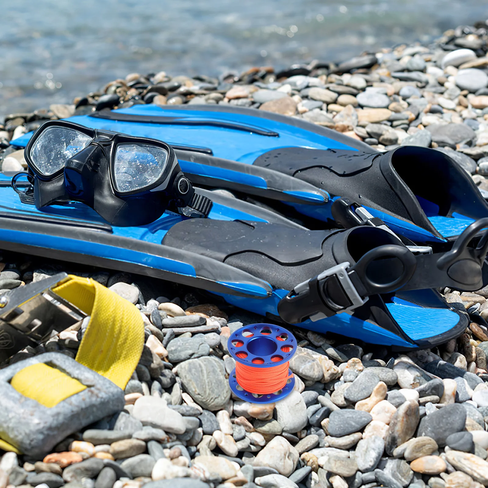 

1 Set Aluminum Alloy Xiangba Line Wheel Compact Dive Line Holder For Scuba Diving Snorkeling Lightweight Durable Tool Finger