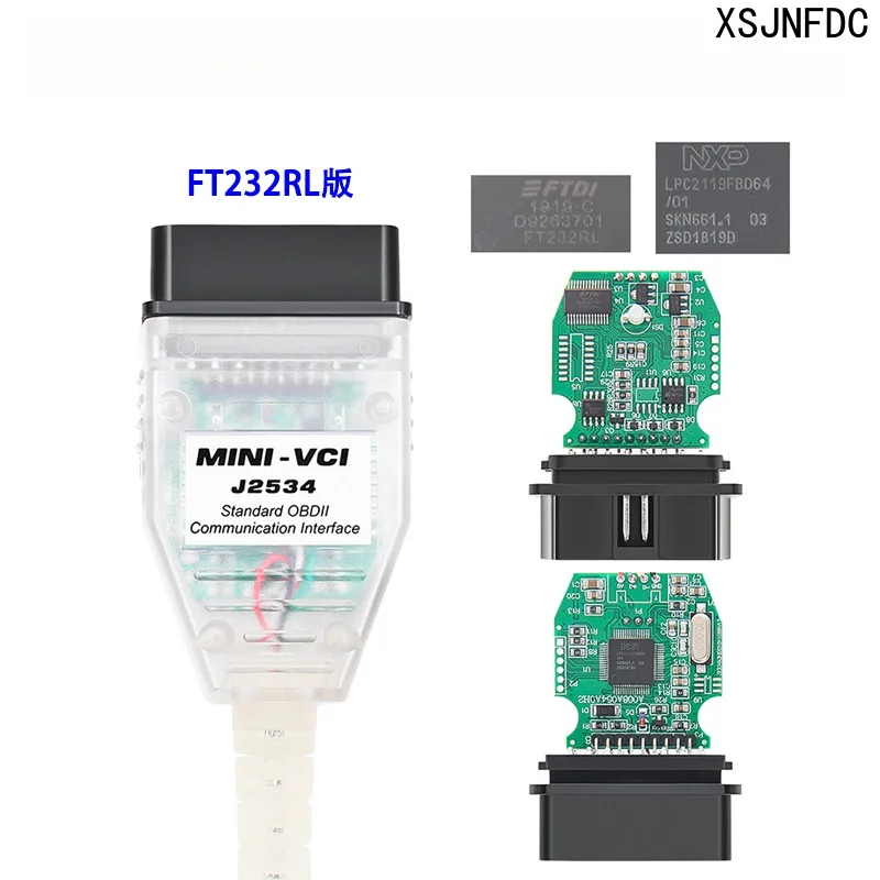 Ft232rl Version Mini Vci J2534 Diagnostic Line Is Suitable For Toyota V18.00.008