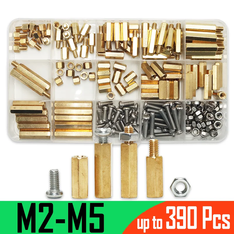 

Brass Standoffs Screw Nut Kit M2 M3 M4 Copper Bracket Board Stud Thread Hex Hexagon Motherboard for PCB Circuit Pillars Spacers