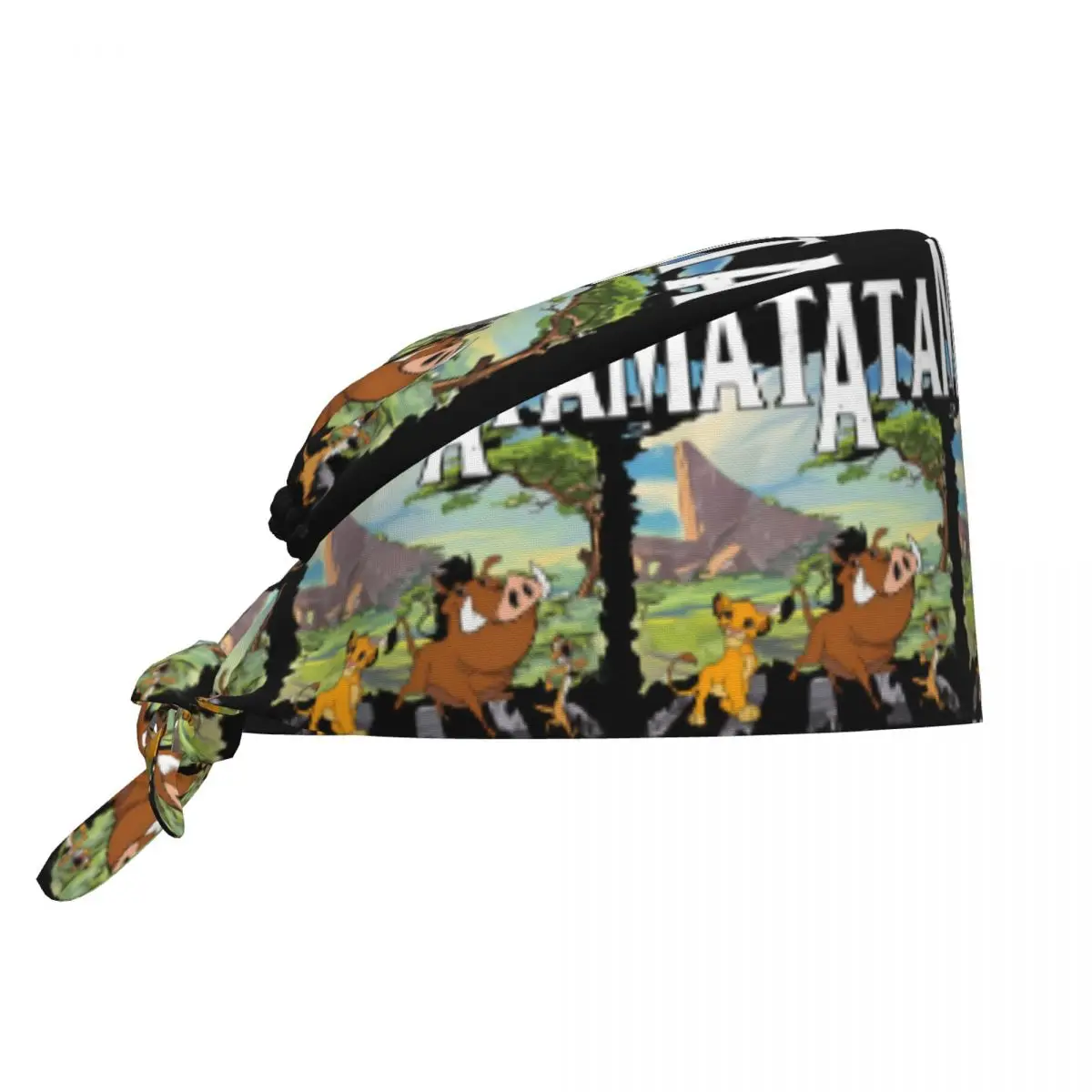 Gorro Quirúrgico Hakuna Matata El Rey León para Hombre y Mujer, Simba y Zazu Timon, Gorro de Enfermería, Gorro de Médico, Gorro de Cirujano para Chef