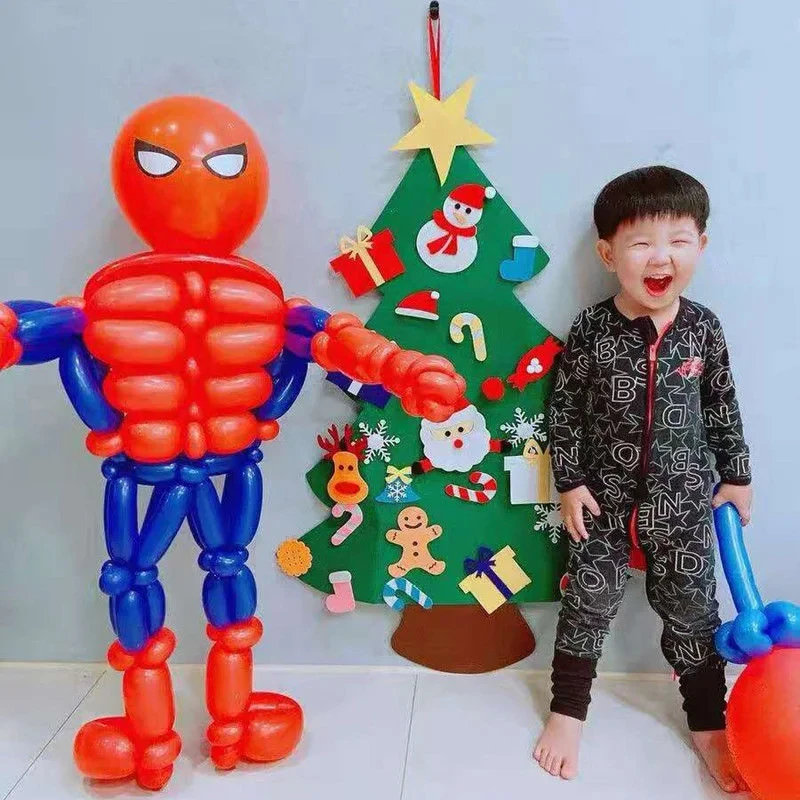 Kids DIY Christmas Tree Toys Kit Montessori Toy Handmade Felt Christmas Tree Craft Diy Set Christmas Children Gift New Year Gift