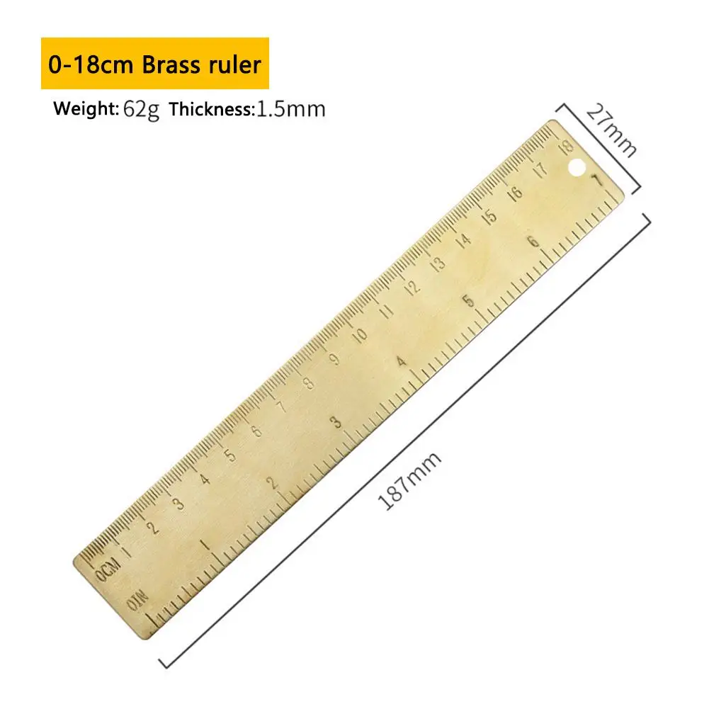 Retro Brass Ruler Triangle Ruler Protractor Caliper Wave Ruler Stationery Accessories for School Office Engineering Newest