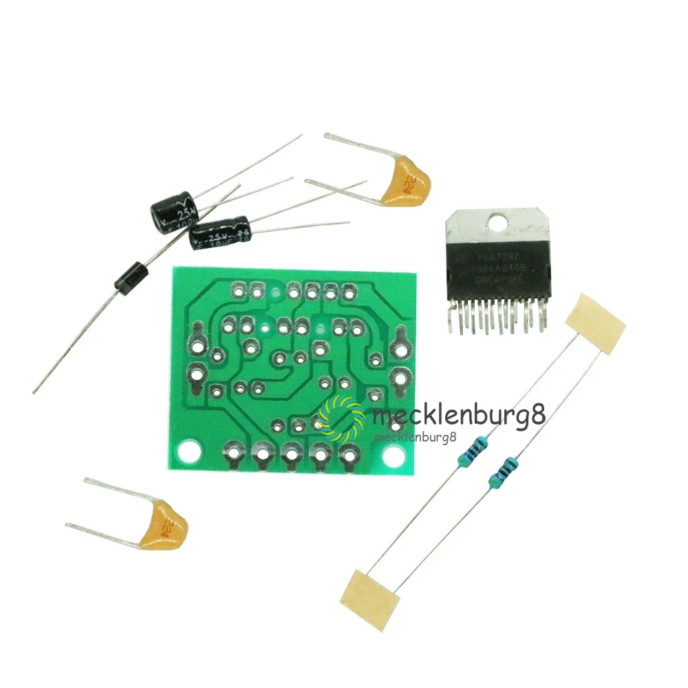 

TDA7297 Amplifier Board Module 12V DC Excellent Grade 2.0 Dual Audio Encoding Electronic Diy Kit Output 10-30W