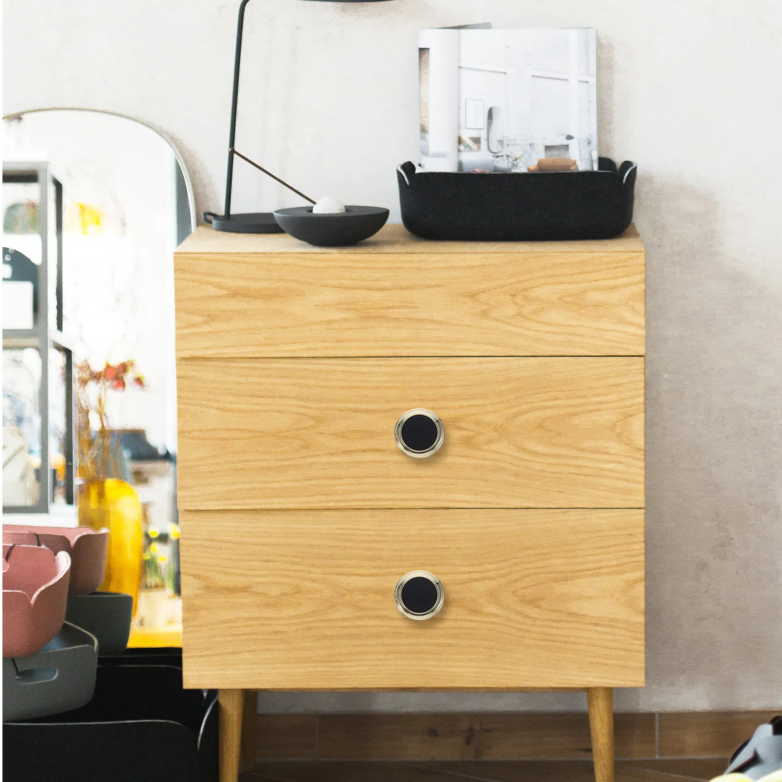 2Pcs Round Knobs for Cabinets - Cabinet Knob Round 评论和价格