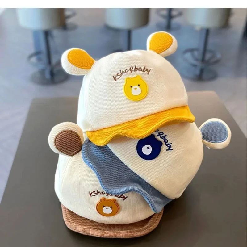 

Baby Caps Spring and Autumn Baby Hat Soft Brimmed Baby Duck Tongue Hats Super Cute Baseball Hat Breathable Sun Hats for Kids