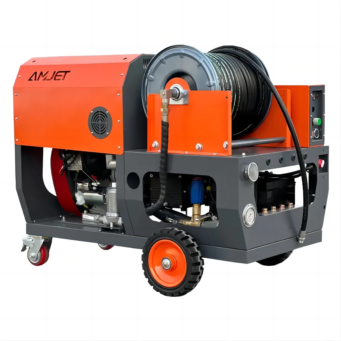 AMJET Adaptive 30lpm 7.5gpm Pipeline cleaning machine sewer cleaning