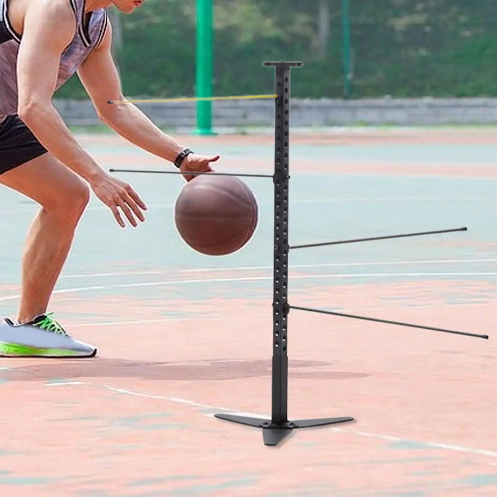 การฝึกอบรมการควบคุมบาสเกตบอล Dribble POLE Agility การออกกําลังกายอุปกรณ์การฝึกอบรมบาสเกตบอลสําหรับเด็กผู้ใหญ่