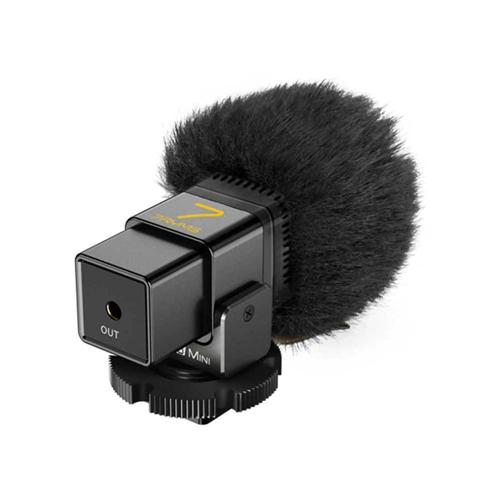 7ryms MinBo Mini micrófono cardioide Conderser Shotgun en cámara micrófono para Canon Nikon Sony cámara Smartphone iPhone