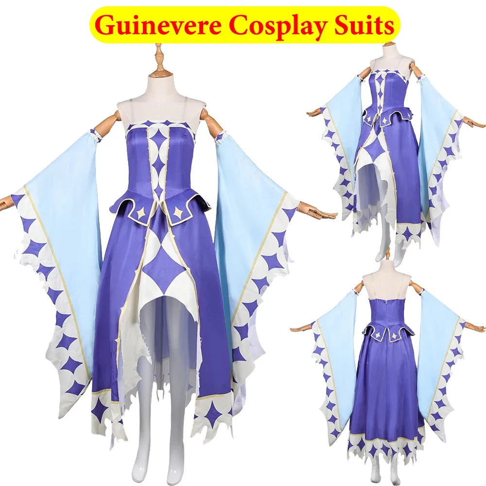 

Fantasia Guinevere Cosplay Costume Lolita Dress Knights 2025 Cartoon Guinevere Roleplay Clothing Outfits Halloween Party Suit