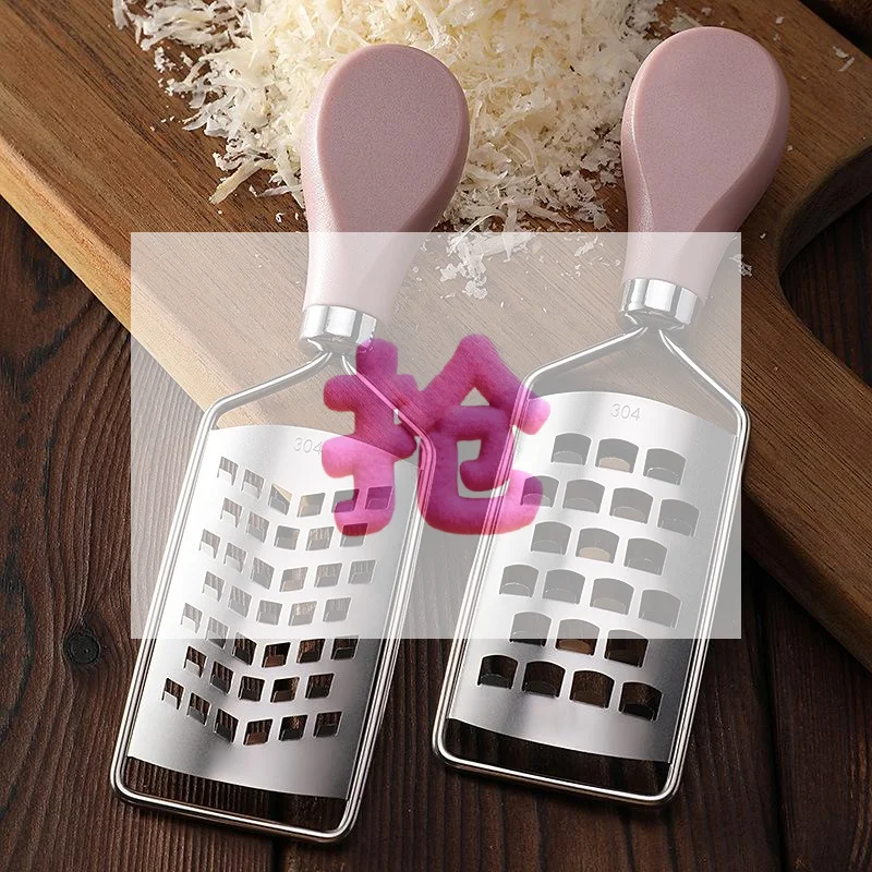 Mini rallador de queso de acero inoxidable, herramienta de cocina de fácil agarre para queso, chocolate, especias, repostería, cocina, pizza, ensalada