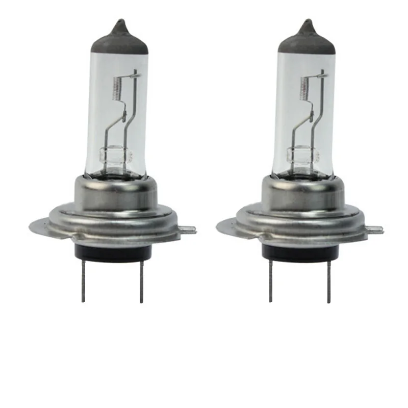 Lâmpadas de farol xenon h7 55w 6000k conjunto de 2, lâmpada halógena branca 12v acessórios para carro lâmpadas de substituição