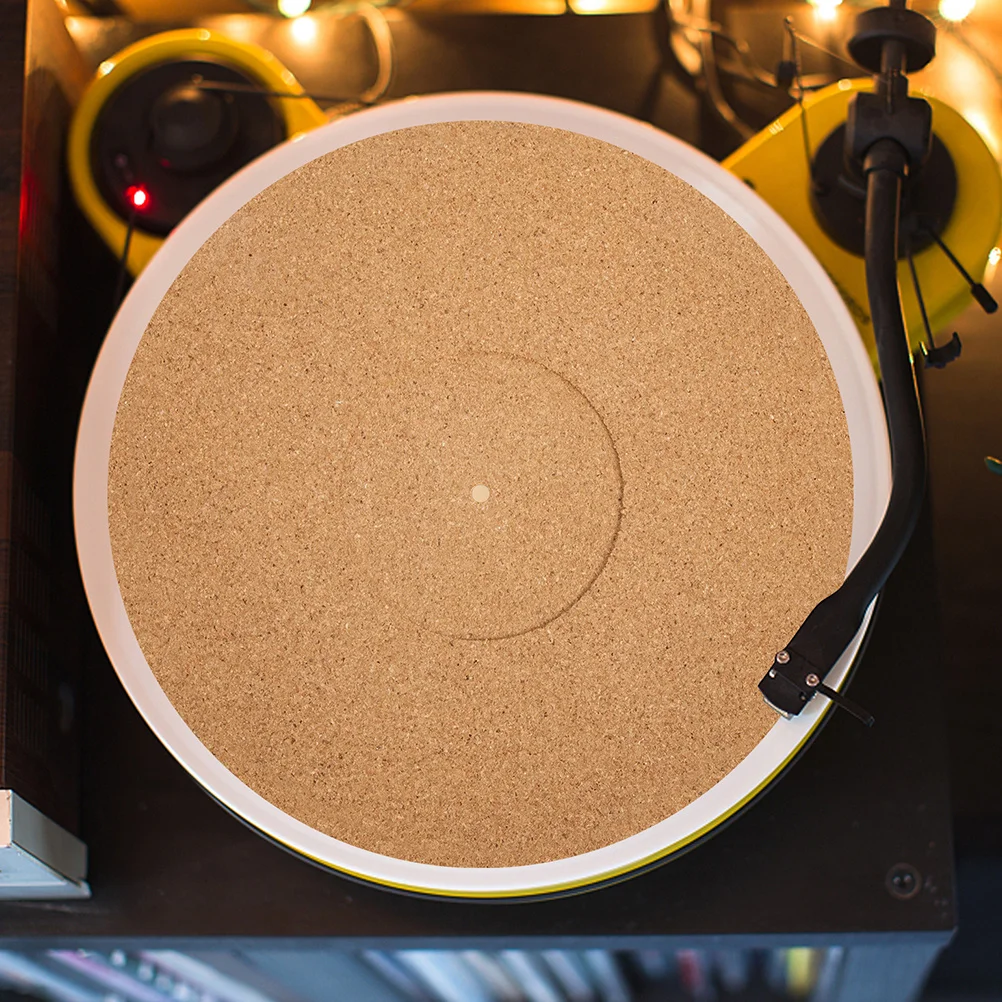 

3pcs Cork Record Slipmat For Turntable Anti-Vibration Anti-Slip Natural Mat Reducing Noise Protecting Vinyl Records Durable