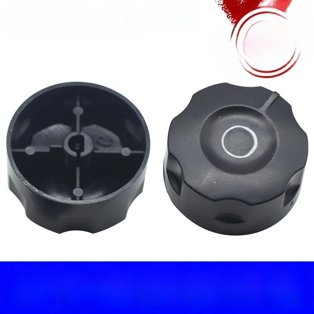 4pcs Black Plastic Temperature Control Knob 6mm Shaft 42mm Diameter For Electric Fryer Grill Griddle Cooker Replacement Parts