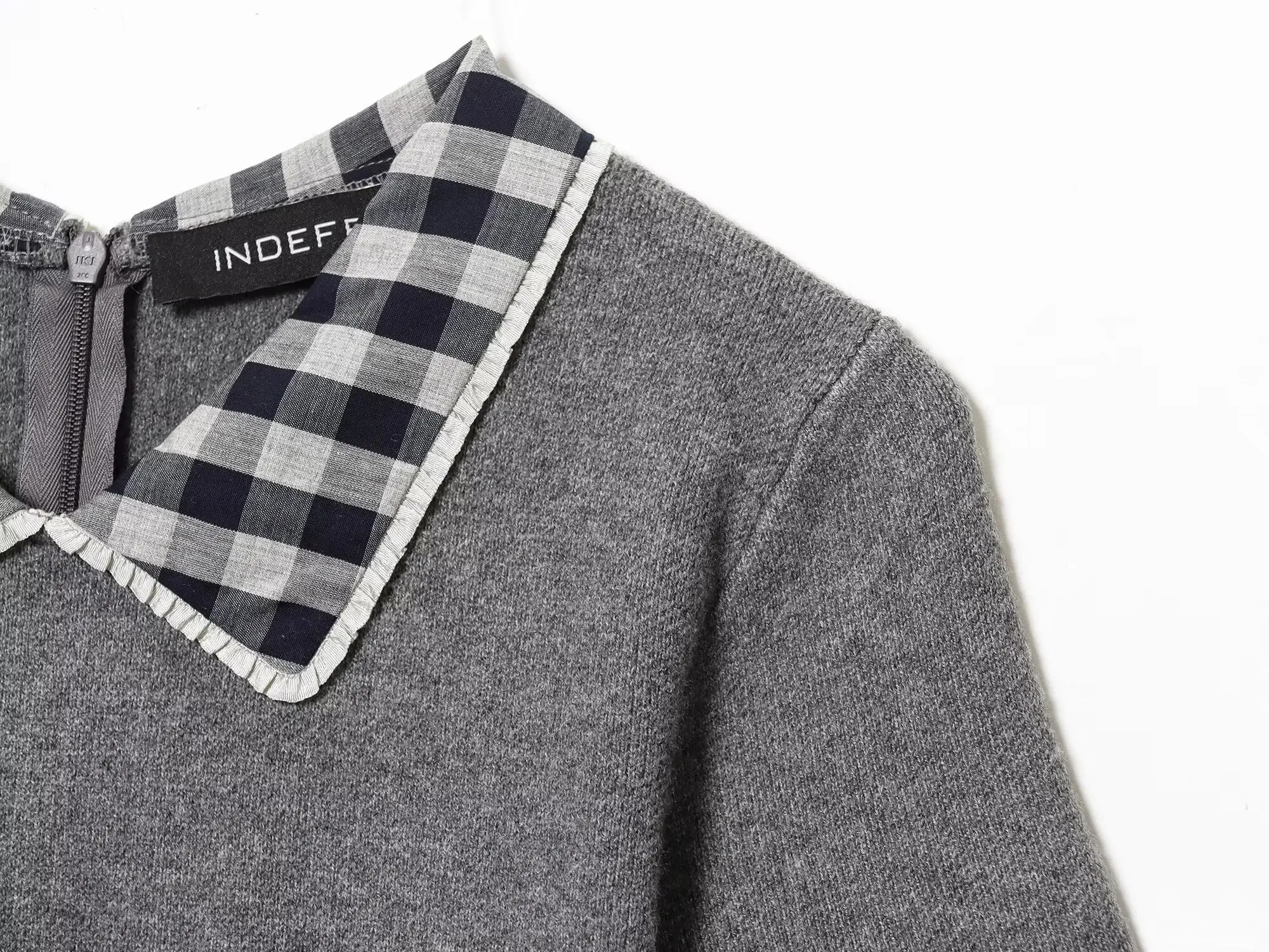 2025 vestido de painel de gola nova chegada roupa de escritório elegante painel de gola peça de camadas estilo versátil