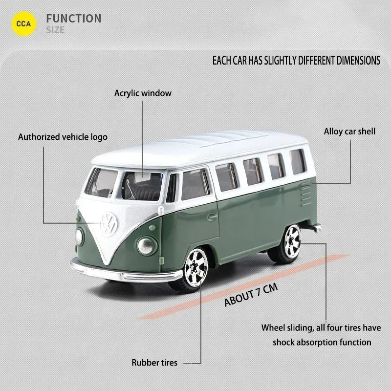 CCA MSZ 1:64 Volkswagen Audi Exquisite hanging model classic car static car model alloy die-casting car model collection gift