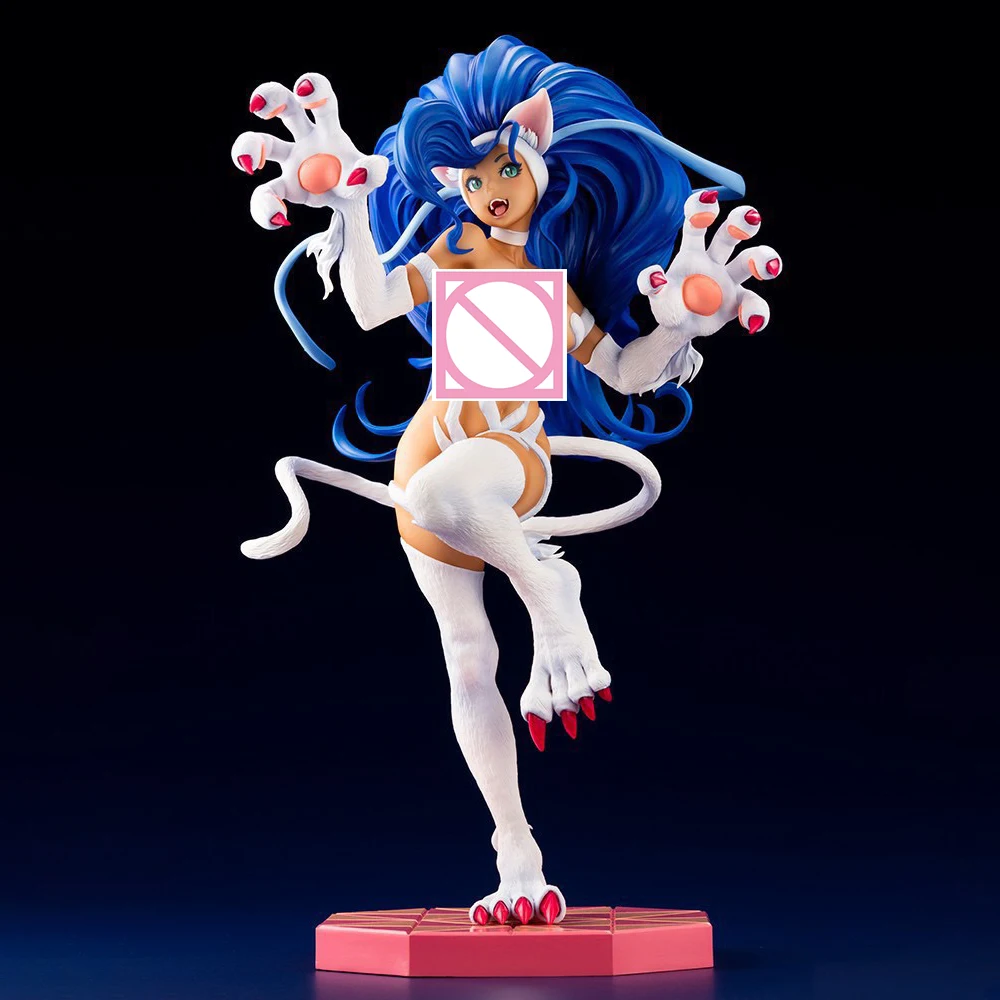 Figura de Anime Darkstalkers The Night Warriors de 9.06in/23cm, Figura de Acción de Felicia, Estatua de PVC, Modelo Coleccionable, Juguetes, Regalos