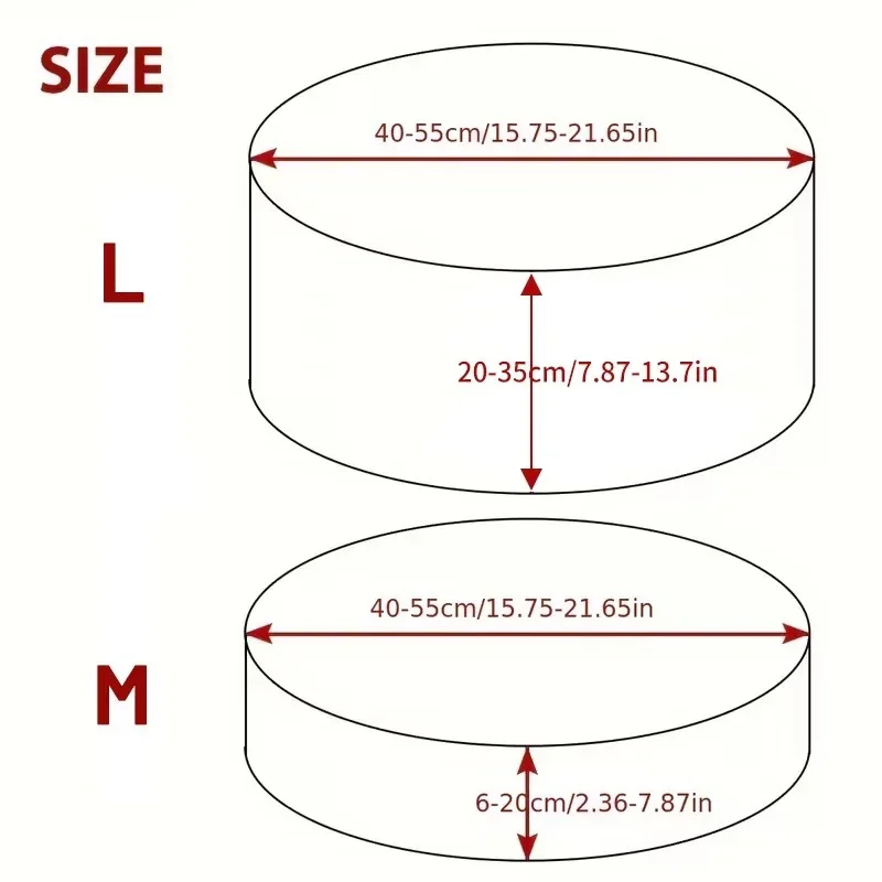 1PC Elastic Round Floor Cushion Covers All-Inclusive Ottoman Stool Cover Solid Color Tatami Seat Cushion Slipcover Home Decor