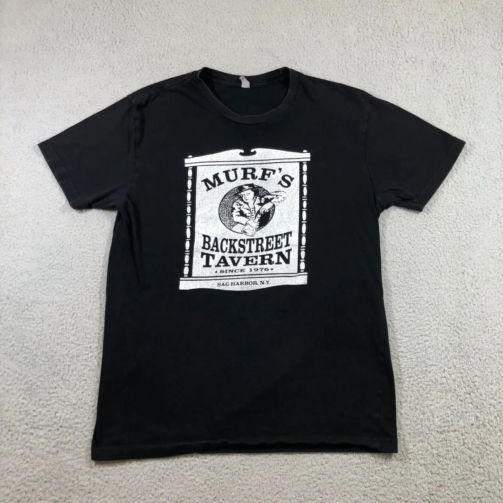 

Murf's Backstreet Tavern T Shirt Mens M Black