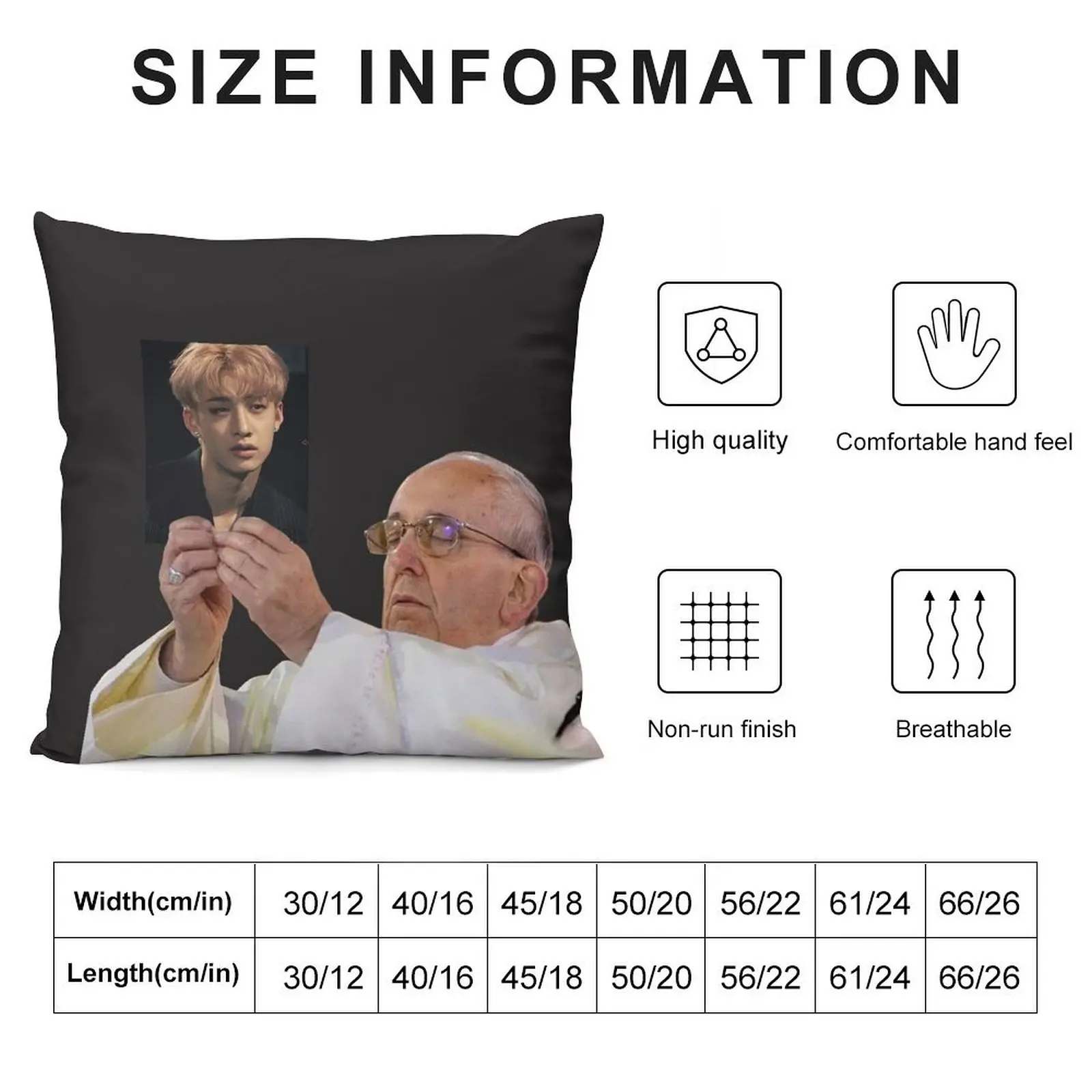 pope holding bang chan Throw Pillow Sofa Cushion Decorative Cushions For Living Room pillow