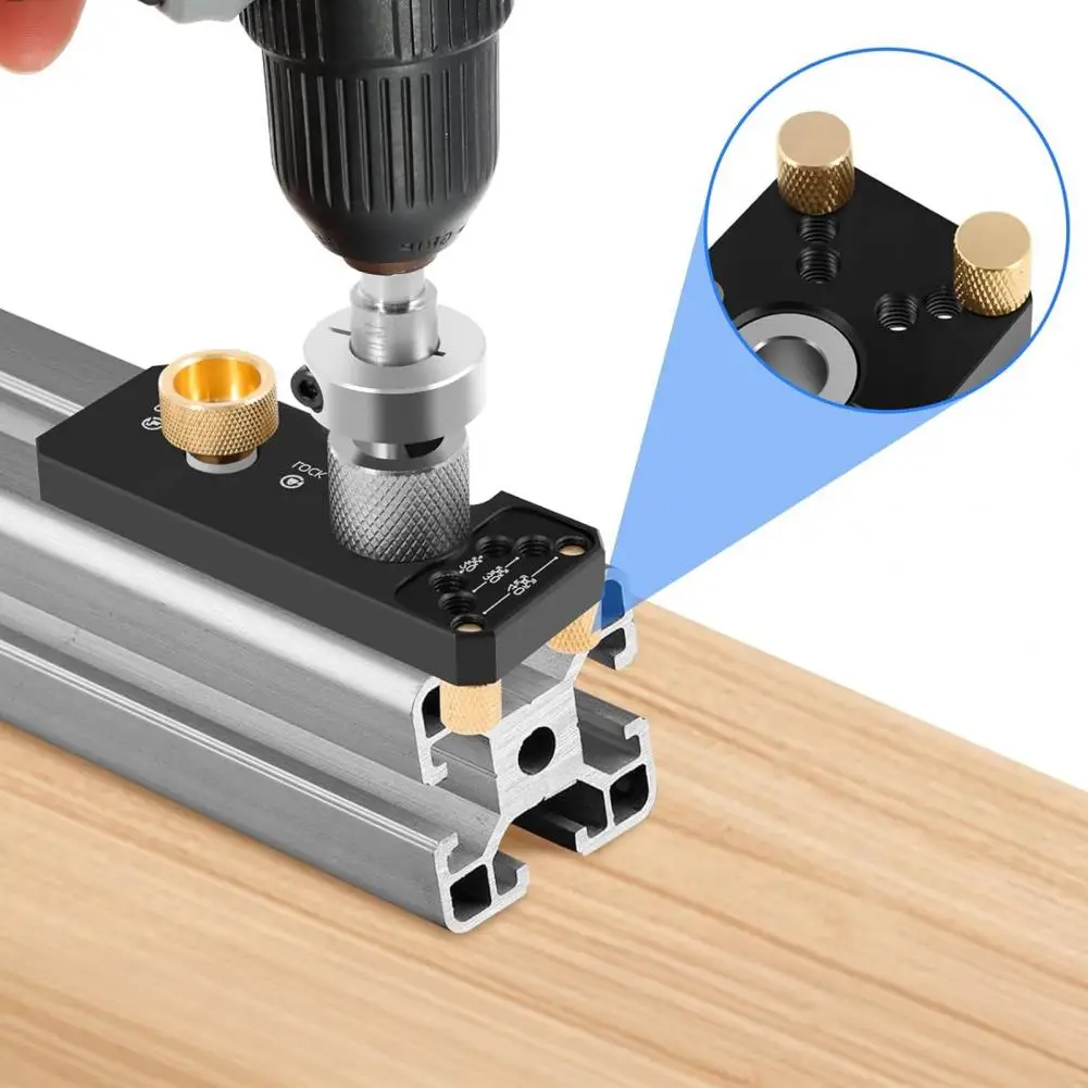 

Инструмент для пробивания отверстий в алюминиевом профиле Набор направляющих для сверла в алюминиевом профиле европейского стандарта с ступенчатым сверлом M6 M8 для 20 точных