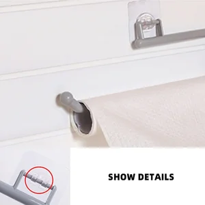 حامل لفة ورق المطبخ منشفة شماعات رف بار خزانة قماش شنق حامل منظم الحمام رف حامل ورق التواليت S / L 1 قطعة أفضل 8 حاملات لفائف المطبخ مبيعا - No7
