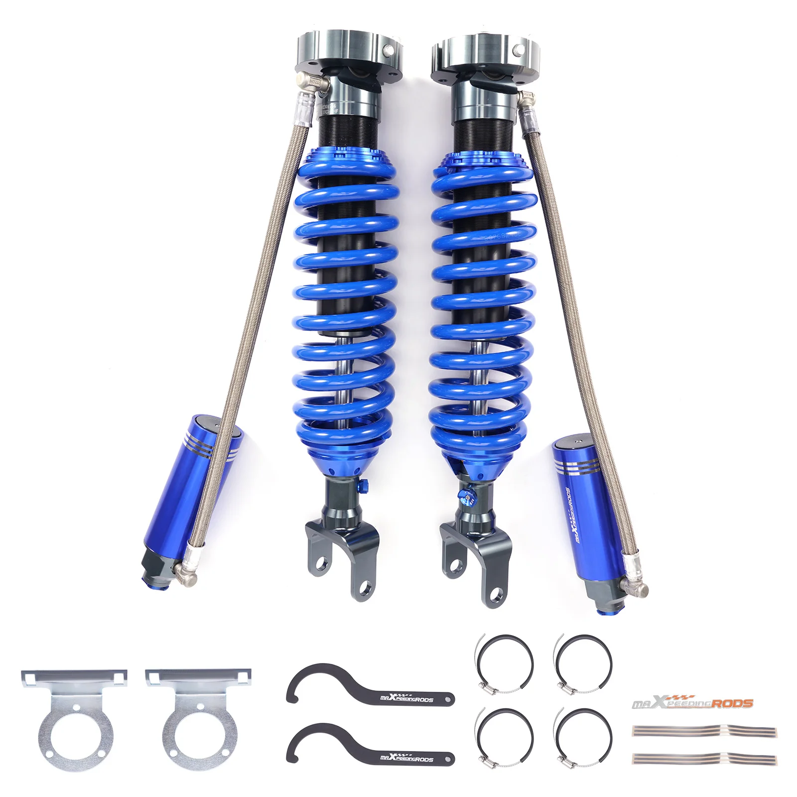 MaXpeedingrods X3 Series Rise 2 Inches Off-road Front Shock Absorber for Ram1500 2019-2025 Remote-Reservoir Shocks