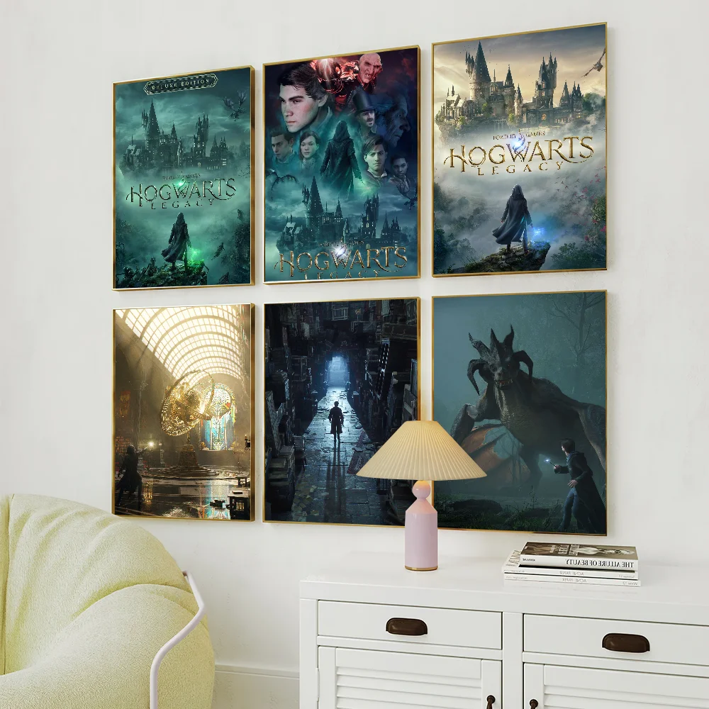 لعبة H-Hogwarts l-ليجاسي مغامرة ملصق يطبع الجدار ملصق الديكور اللوحة ذاتية اللصق غرفة نوم المعيشة مكتب غرفة المنزل