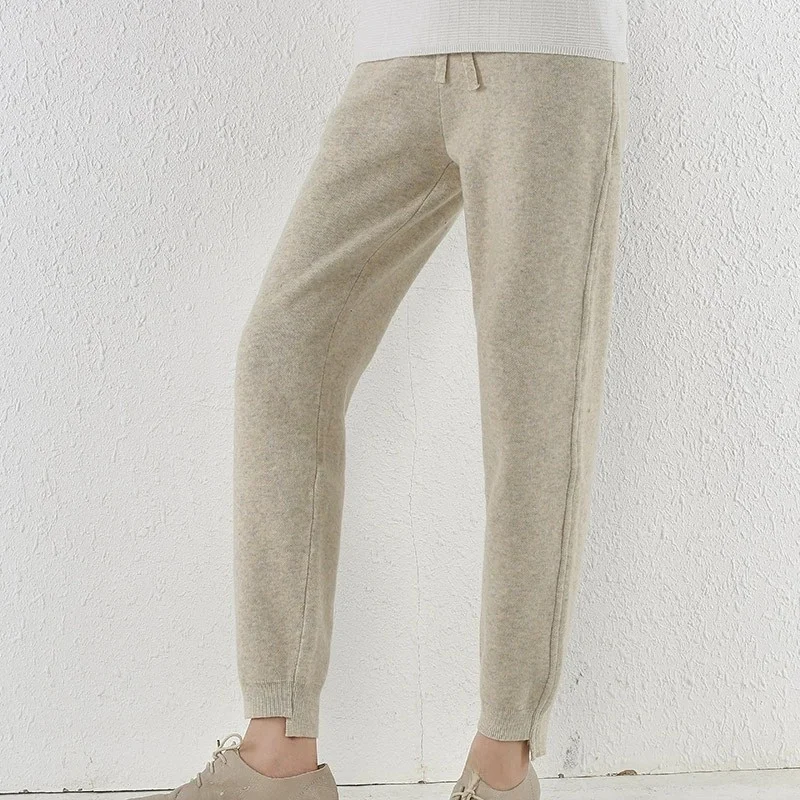 Trendy Thiened Outdoor Wear Wollen harembroek Dames Winter Nieuwe sportbroek Casual slanke andma-broek Hoge taille lange broek