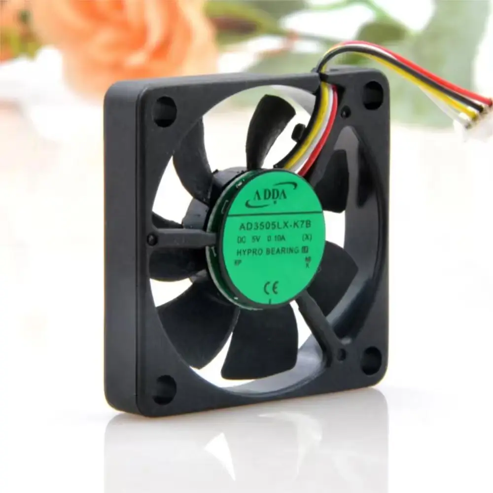 Co-HiAdda AD3505LX-K7B 5V 0.10a 3507 4-Wire Temperature Control Cooling Fan 3.5CM