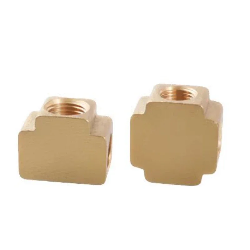 3 Ways 4 Ways Brass Pipe fittings Equal Female Connector 1/8