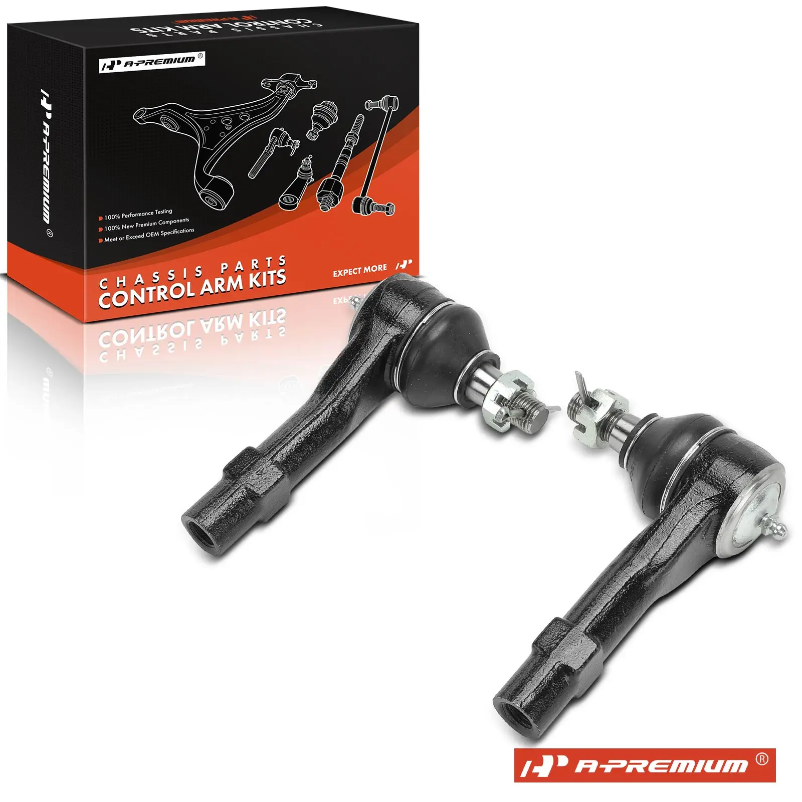 A-Premium 2x Front Left & Right Outer Tie Rod End for Mazda B2300 2004-2010 B3000 2005-2008 B4000 2005-2010