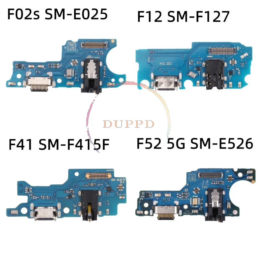 

For Samsung Galaxy F02s SM-F025 F12 SM-F127 F41 SM-F415F F52-SMF526 USB Charger Charging Board Dock Port Connector Flex Cable