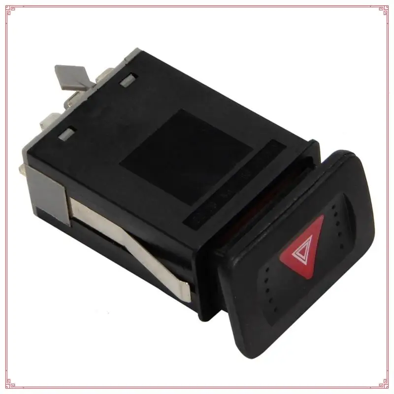 1 قطعة مفتاح الإضاءة خطر السيارات تحذير مفتاح الإضاءة الأسود ABS للجولف 1J0953235J 1J0953235C