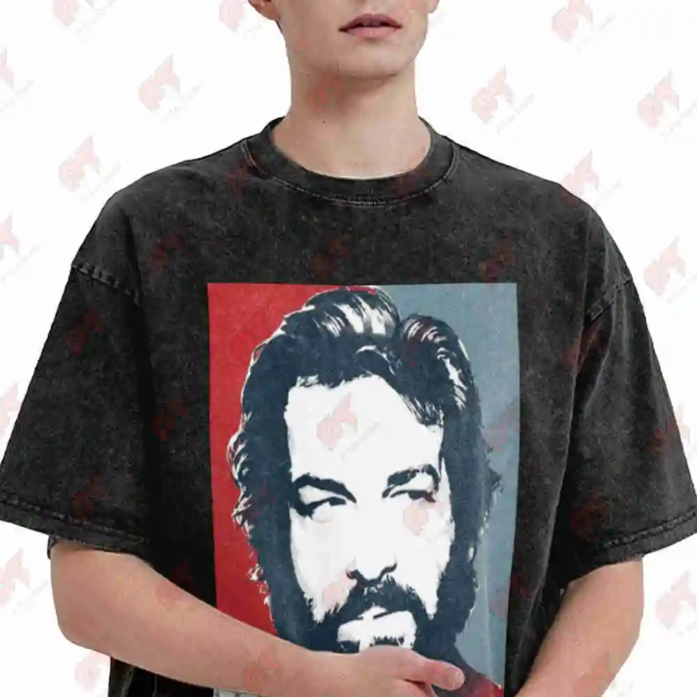 Bud Spencer Terence Hill Spaghetti Western Vintage Washed Tee Pure Cotton T-Shirt