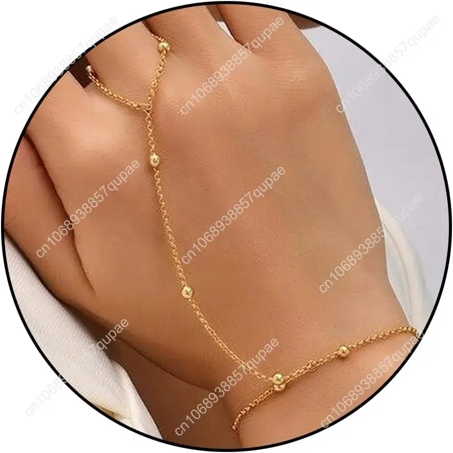 

Reoxvo Dainty Bracelets for Women Trendy, Sterling Silver Plated Brass Link Chain Charm Bracelet Set for Women Stack 14K Gold Pl