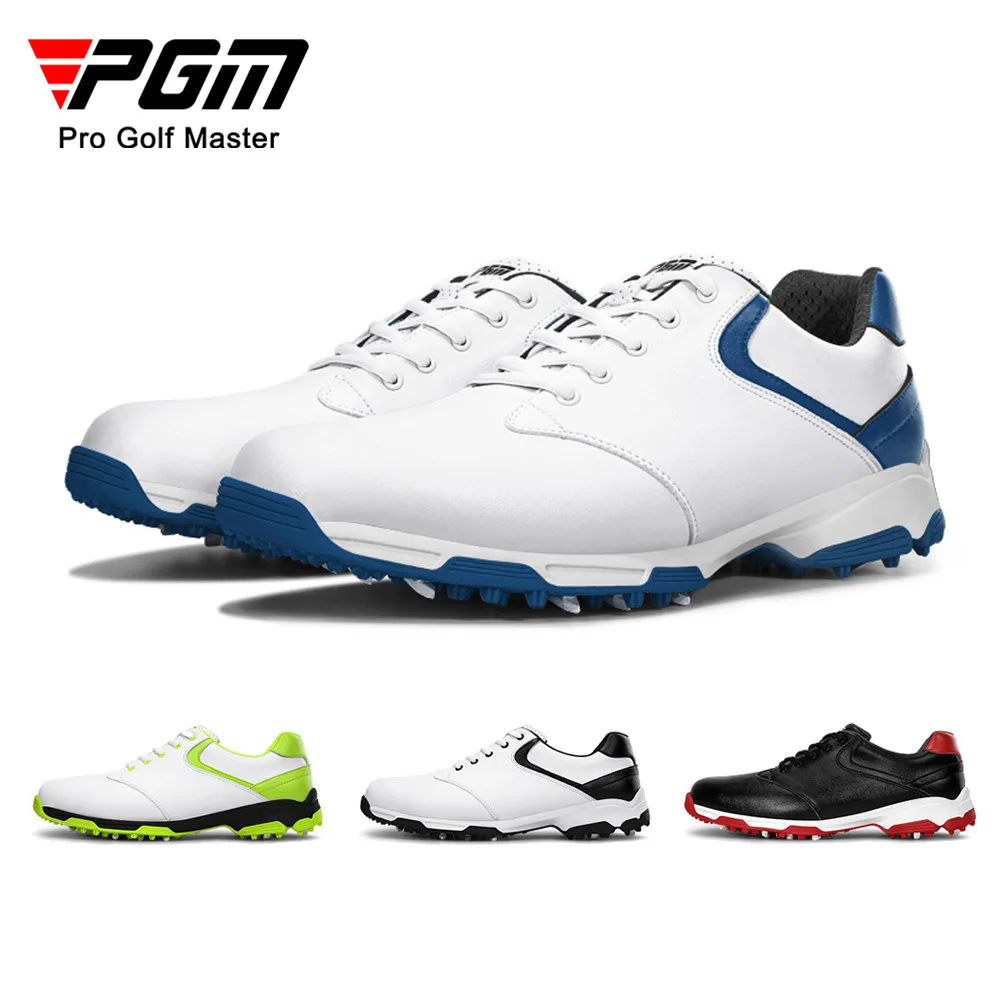 

PGM Waterproof Golf Shoes for Men Anti Slip Spiked Golf Sneakers