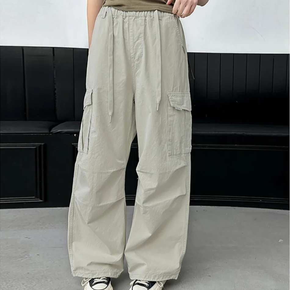 Summer Collection Teen Girls School Casual Cargo Pants with Pocket Kids Lightweight Trousers Perfect for Spring Summer Outdoor image 4