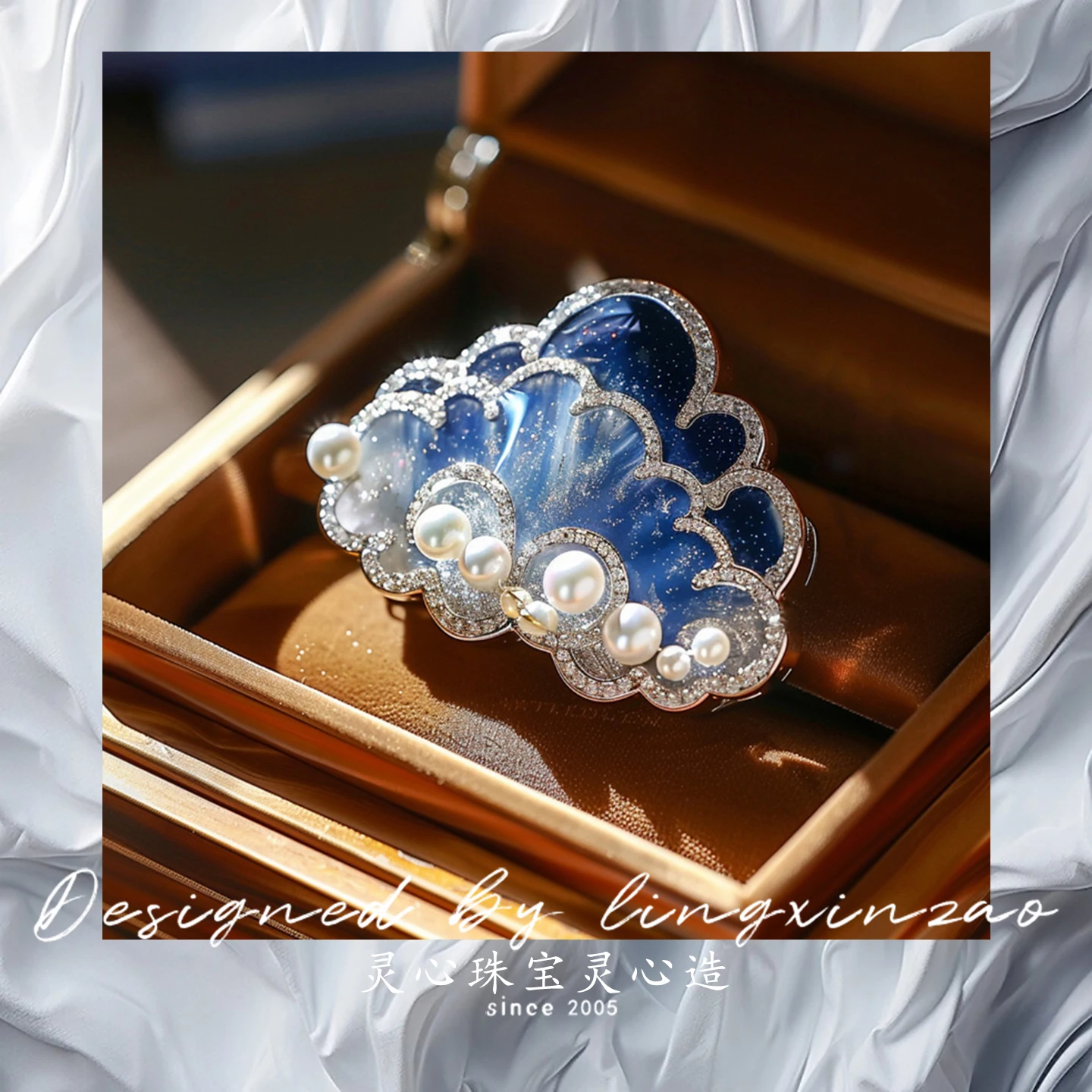 

Luxury Pearl Cloud Series Brooch Women Delicate High End Quality Fashion Brooches Rhinestone Pin Brooch Jewelry Gifts for Girls